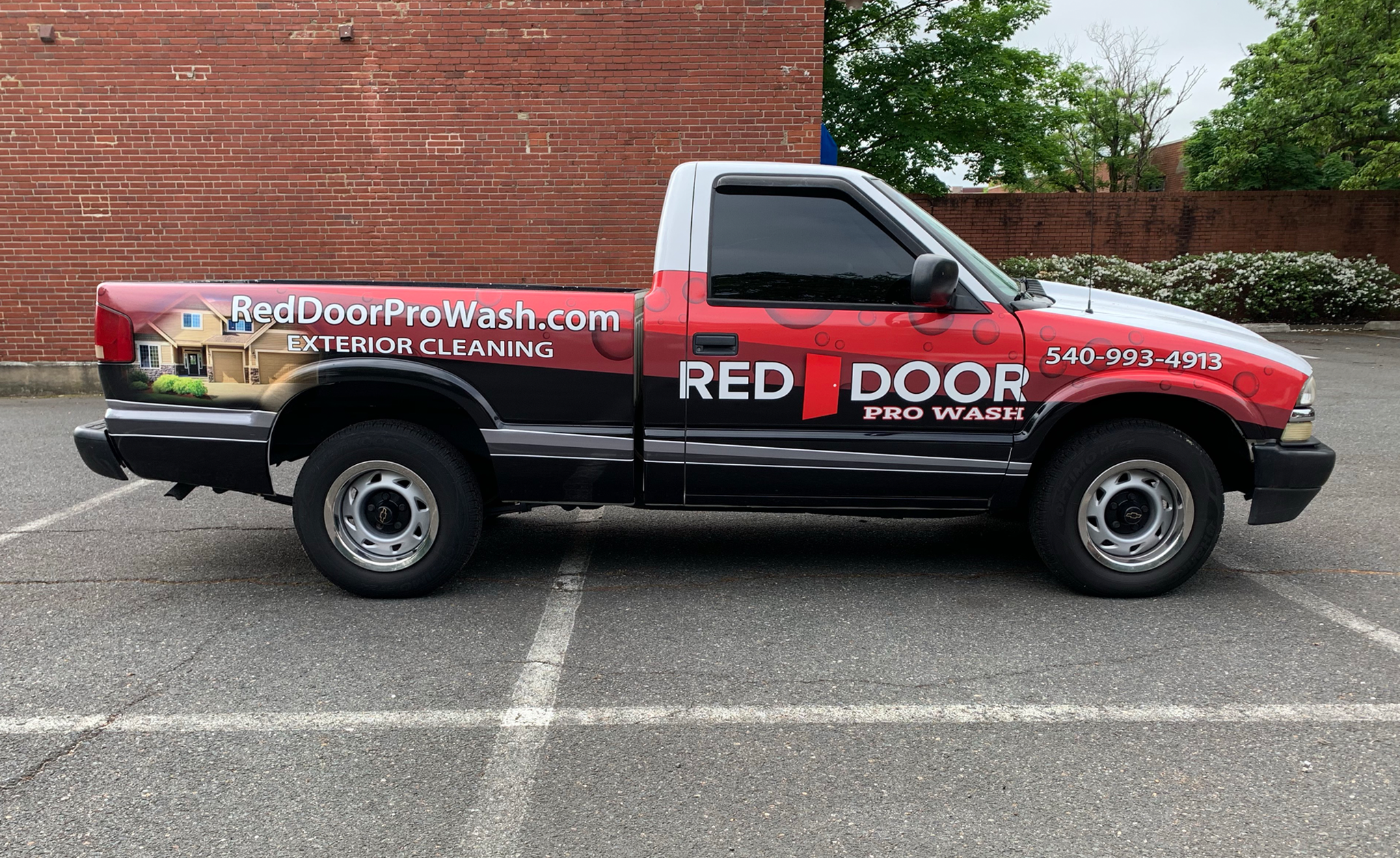 vinyl-wrapped-red-truck-right-side